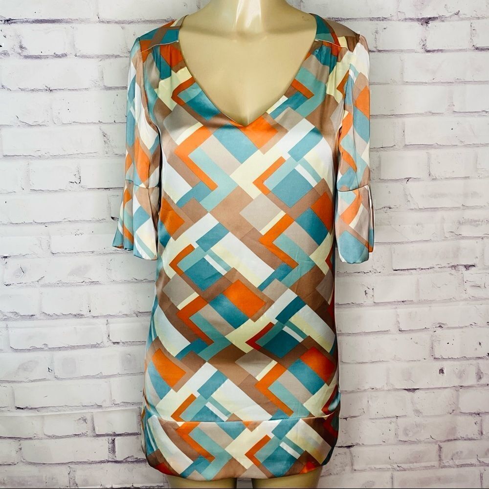 To The Max geometric print dress XS